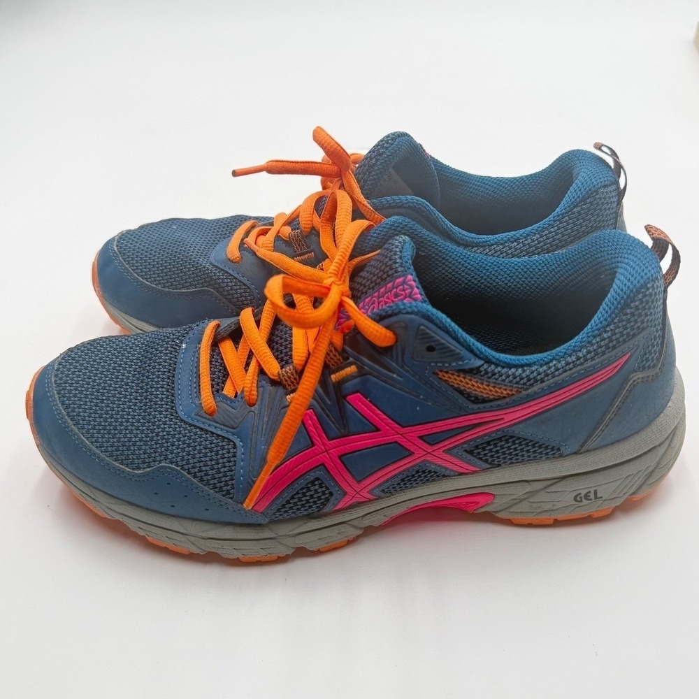 ASICS GEL-Venture 8 GS Trail Running Shoes Youth 7 Blue Pink 1014A141 Women 8